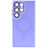 Mat-Transparent met Camera Beschermer Magsafe Case voor Samsung Galaxy S25 Ultra Paars