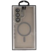 Matte-Transparent with Camera Protector Magsafe Case for Samsung Galaxy S25 Ultra Gray