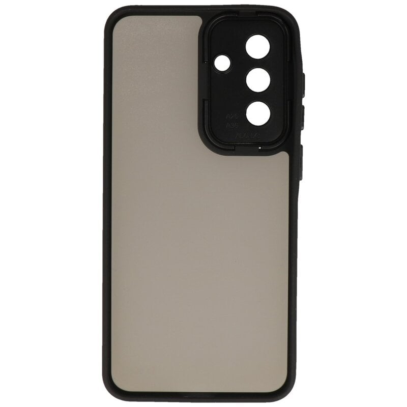 Funda Transparente Mate con Protector de Cámara para Samsung Galaxy A26 Negra