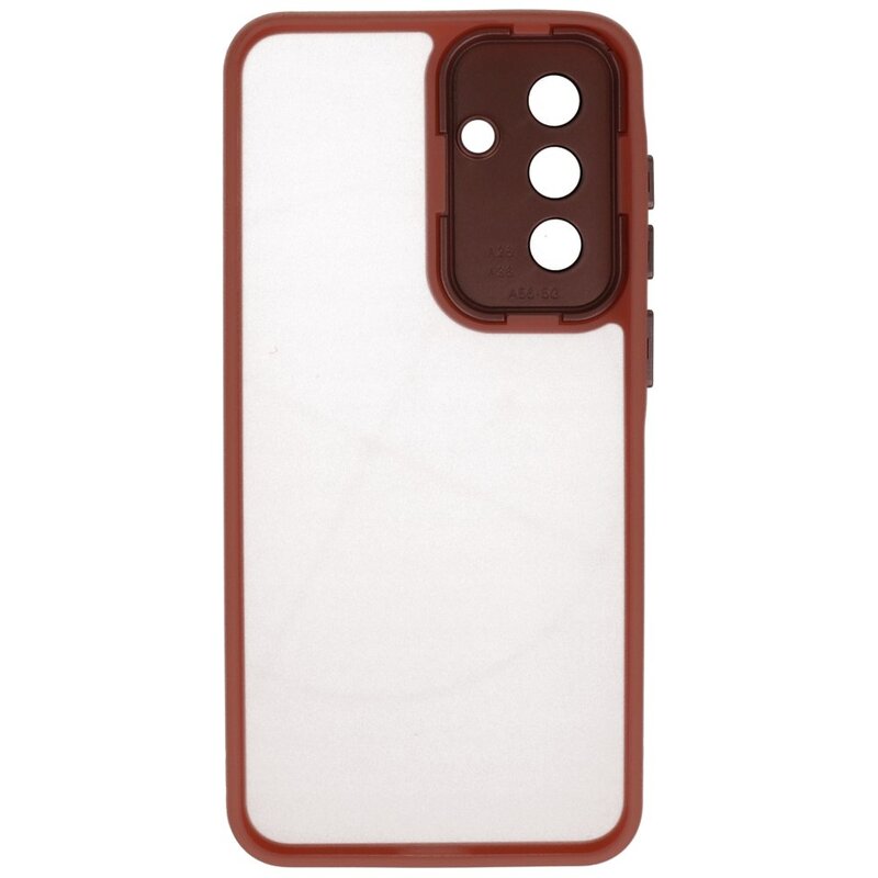 Coque transparente mate avec protection d'appareil photo pour Samsung Galaxy A26 Rose