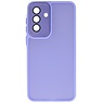 Funda Transparente Mate con Protector de Cámara para Samsung Galaxy A36 - A56 Púrpura