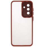 Étui Transparent Mat avec Protecteur d'Appareil Photo pour Samsung Galaxy A36 - A56 Rose