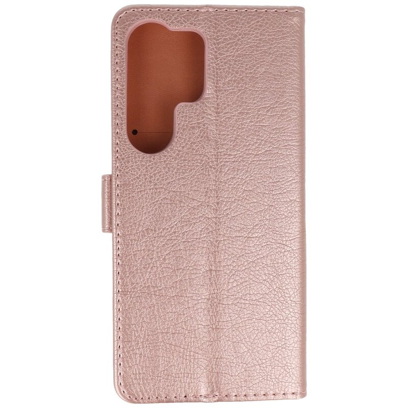 Bookstyle Wallet Cases Hoesje voor Samsung Galaxy S25 Ultra Rose Goud