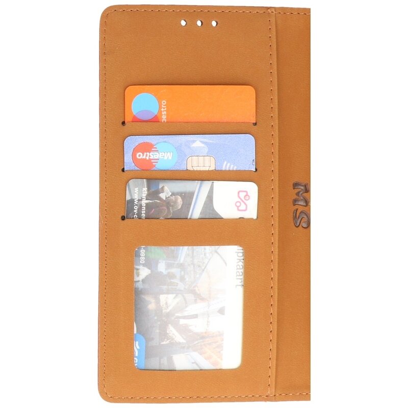 Bookstyle Wallet Cases Hoesje voor Samsung Galaxy A14 4/5 G Bruin