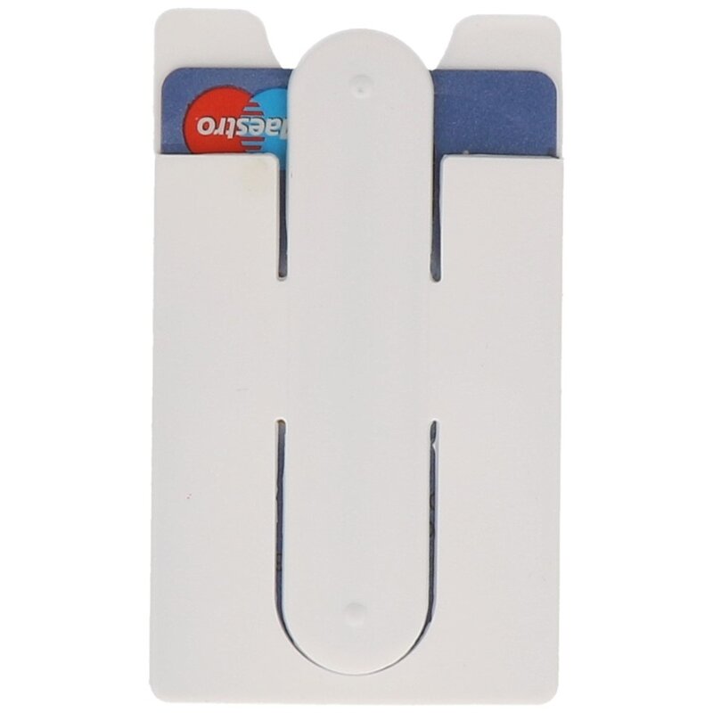 Porta carte in TPU con funzione di supporto bianco