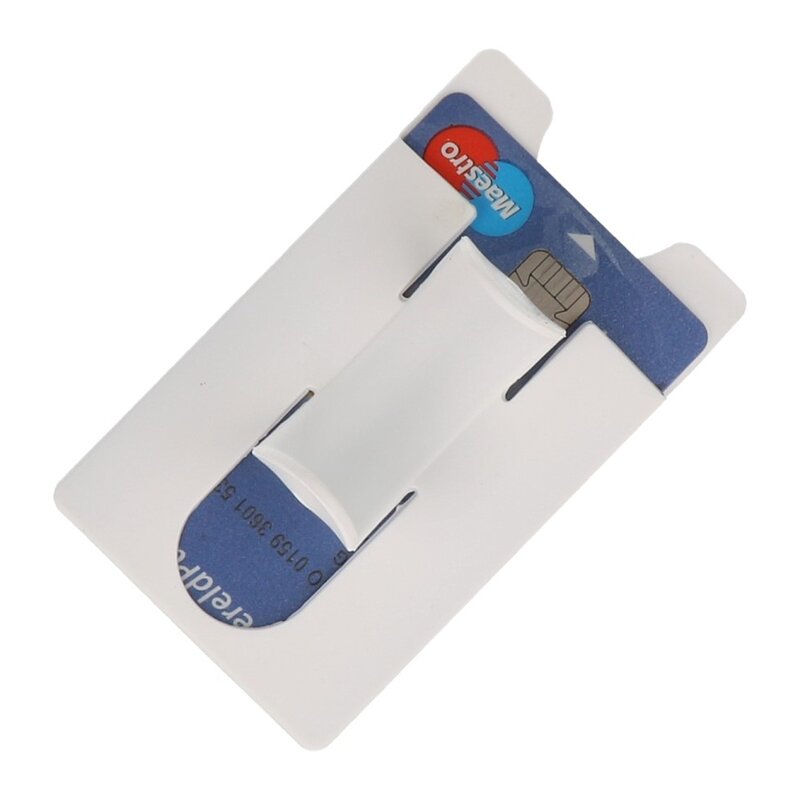 Porta carte in TPU con funzione di supporto bianco
