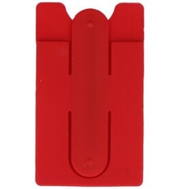 Porte-cartes en TPU avec fonction support, rouge
