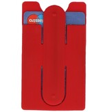 Porte-cartes en TPU avec fonction support, rouge