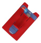 Porte-cartes en TPU avec fonction support, rouge