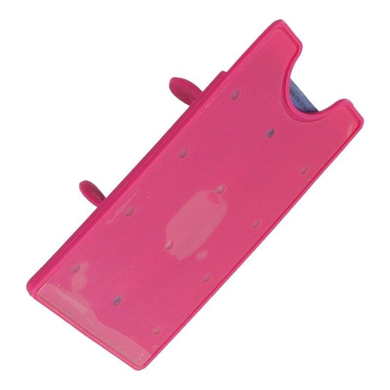 Porte-cartes en TPU rose avec fonction support