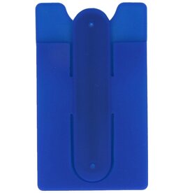 TPU Card Holder with Stand Function Blue