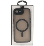 Funda Magsafe mate transparente con protector de cámara para iPhone 16 (negro)