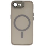 Mat-Transparent met Camera Beschermer Magsafe Case voor iPhone 16e Grijs