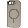 Matte-Transparent with Camera Protector Magsafe Case for iPhone 16th Gray