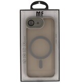 Coque transparente mate avec protection d'appareil photo Magsafe pour iPhone 16, gris