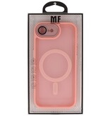 Mat-gennemsigtig med kamerabeskytter Magsafe etui til iPhone 16th Pink