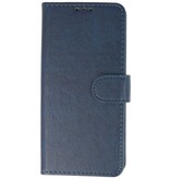 Custodia a portafoglio Bookstyle per iPhone 16e blu navy