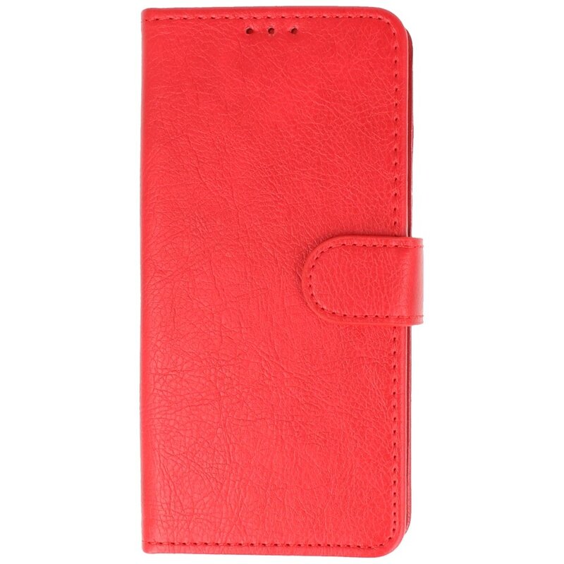 Funda tipo cartera estilo libro para iPhone 16e, color rojo