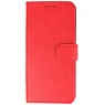 Funda tipo cartera estilo libro para iPhone 16e, color rojo