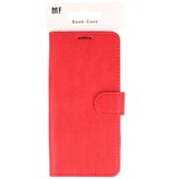 Funda tipo cartera estilo libro para iPhone 16e, color rojo
