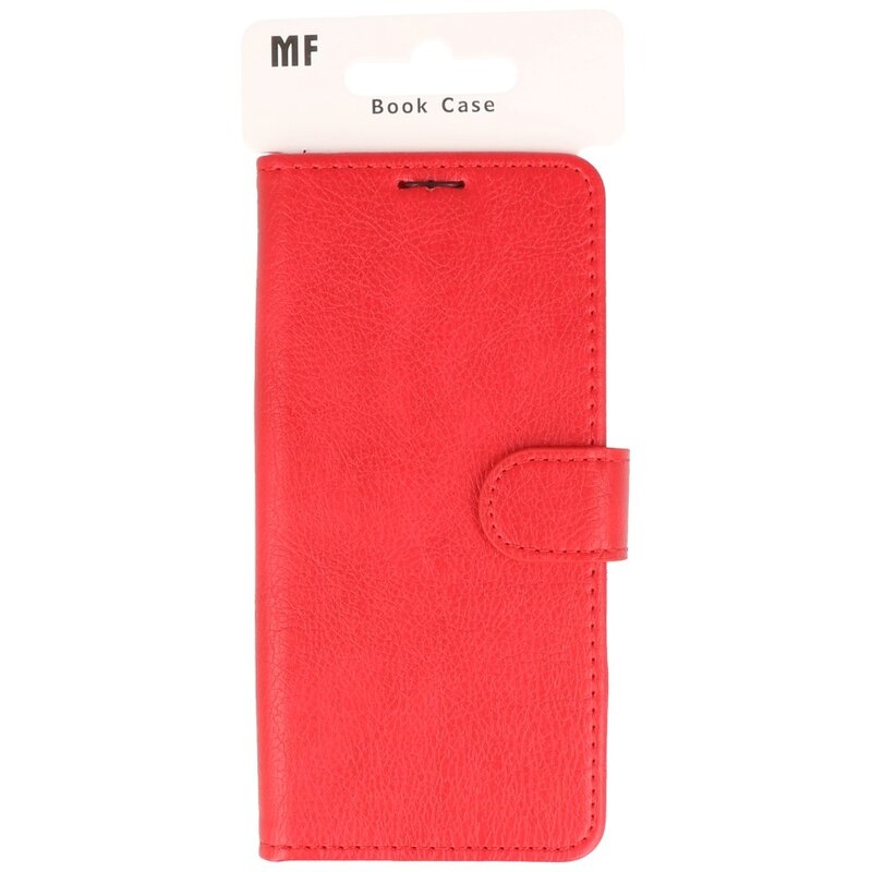 Funda tipo cartera estilo libro para iPhone 16e, color rojo