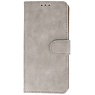 Funda tipo cartera estilo libro para iPhone 16, color gris