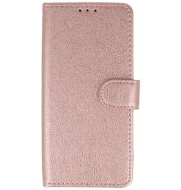 Custodia a portafoglio Bookstyle per iPhone 16 oro rosa
