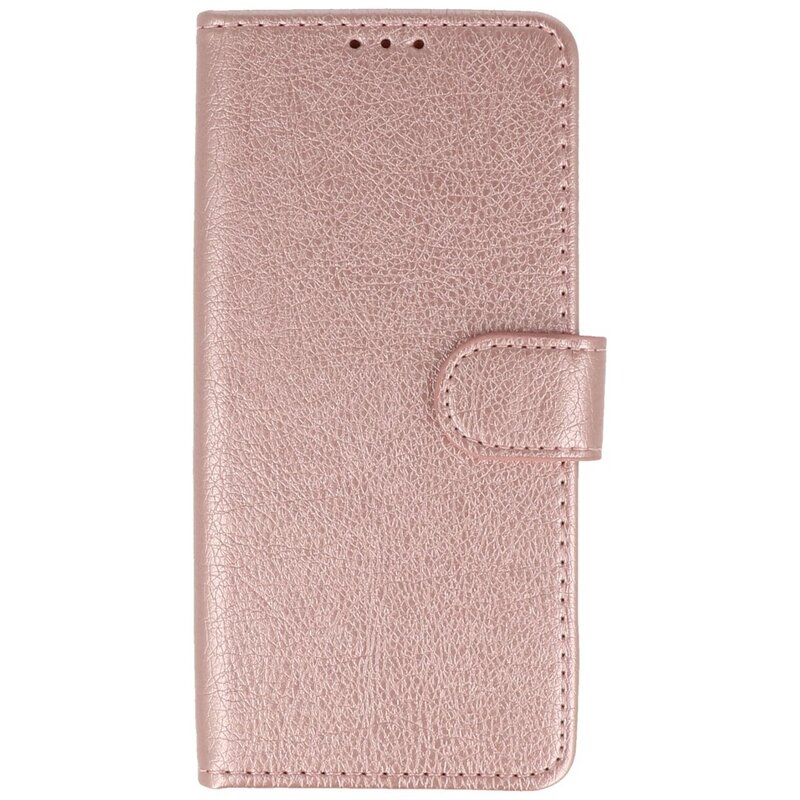 Custodia a portafoglio Bookstyle per iPhone 16 oro rosa