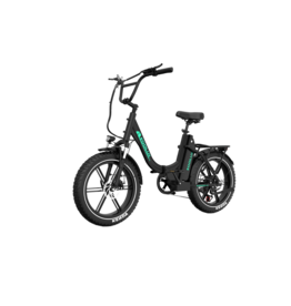 KOOLUX Bicicleta eléctrica plegable KL6S, color negro