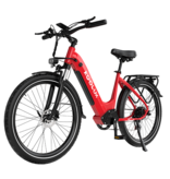 KOOLUX Bicicletta elettrica KOOLUX - E-bike - 250W - 65-80 KM - X2 - Rossa