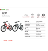 KOOLUX elcykel - E-cykel - 250W - 45-85 KM - X3 - Grå