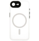Mat-Transparent met Camera Beschermer Magsafe Case voor iPhone 16e Wit