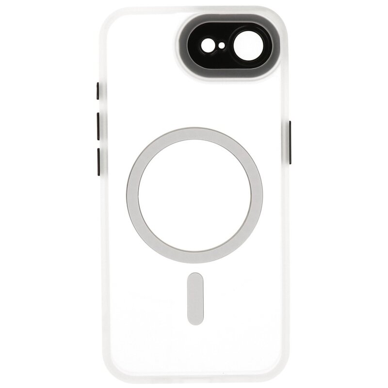 Matt-Transparent mit Kameraschutz Magsafe Case für iPhone 16 Weiß