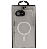 Mat-Transparent met Camera Beschermer Magsafe Case voor iPhone 16e Wit