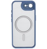 Matt-Transparentes Magsafe Case mit Kameraschutz für iPhone 16 Blau