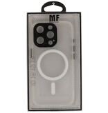 Mat-Transparent met Camera Beschermer Magsafe Case voor iPhone 14 Pro Wit