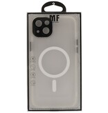 Matte-Transparent with Camera Protector Magsafe Case for iPhone 14 Plus White