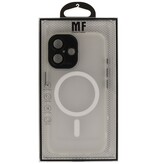 Mat-gennemsigtig med kamerabeskytter Magsafe etui til iPhone 16 Hvid