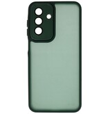 Coque transparente mate avec protection d'appareil photo pour Samsung Galaxy A16, vert foncé