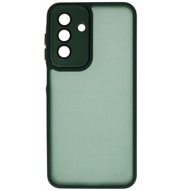 Matte-Transparent with Camera Protector Case for Samsung Galaxy A16 Dark Green