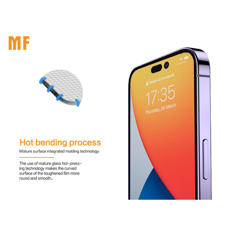 MF Glass MF Full Tempered Glass voor iPhone 17 - 16 Pro