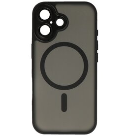 Mattransparent Magsafe-cover med kamerabeskytter til iPhone 17, sort