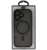 Custodia Magsafe opaca-trasparente con protezione per fotocamera per iPhone 17 nero