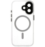 Matte-Transparent with Camera Protector Magsafe Case for iPhone 17 White