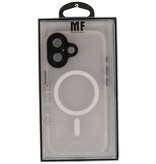 Mat-Transparent met Camera Beschermer Magsafe Case voor iPhone 17 Wit