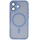 Mattransparent Magsafe-cover med kamerabeskytter til iPhone 17, blå