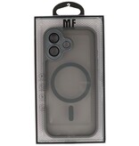 Coque transparente mate avec protection d'appareil photo Magsafe pour iPhone 17, gris
