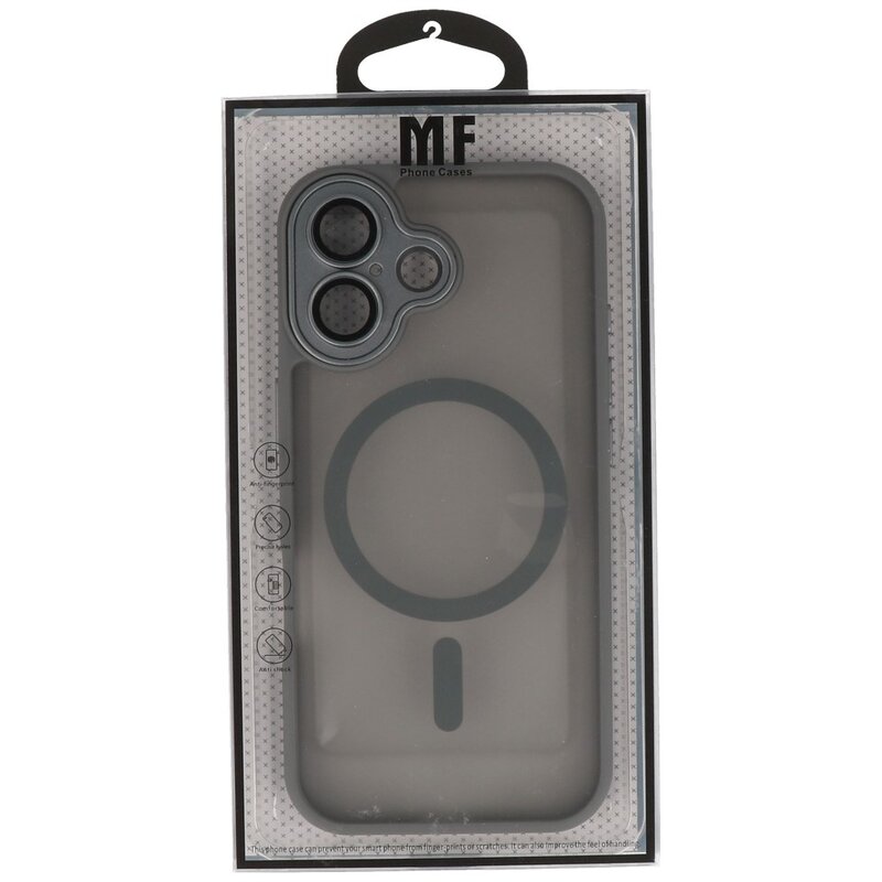 Mat-Transparent met Camera Beschermer Magsafe Case voor iPhone 17 Grijs