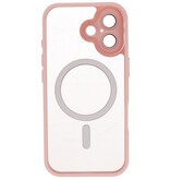 Matt-Transparent mit Kameraschutz Magsafe Case für iPhone 17 Pink