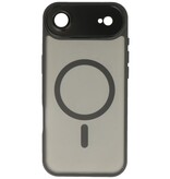 Funda Magsafe mate transparente con protector de cámara para iPhone 17 Air, color negro